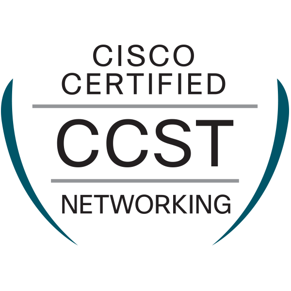 Badge officiel Cisco Certified Support Technician — Networking